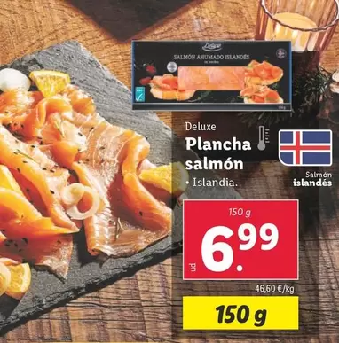 Oferta de Deluxe - Plancha Salmon por 6,99€ en Lidl