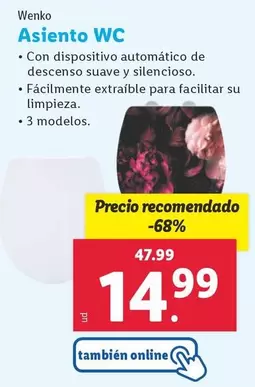 Oferta de Wenko - Asiento Wc por 14,99€ en Lidl