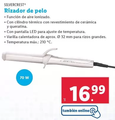 Oferta de SilverCrest - Rizador De Pelo por 16,99€ en Lidl