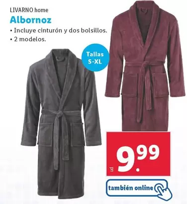 Oferta de Livarno Home - Albornoz  por 9,99€ en Lidl