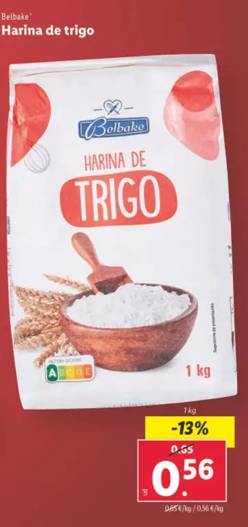 Oferta de Belbake - Harina De Trigo por 0,56€ en Lidl