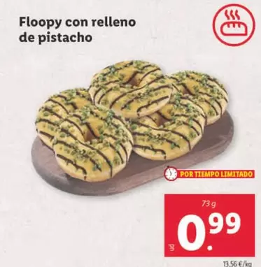 Oferta de Floopy Con Relleno De Pistacho por 0,99€ en Lidl