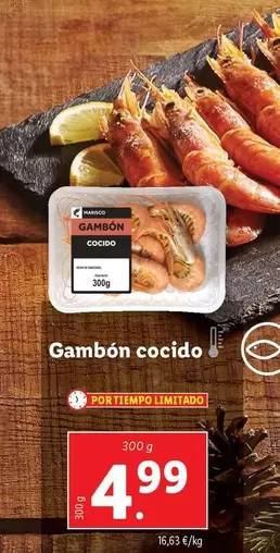 Oferta de Gambón Cocido por 4,99€ en Lidl