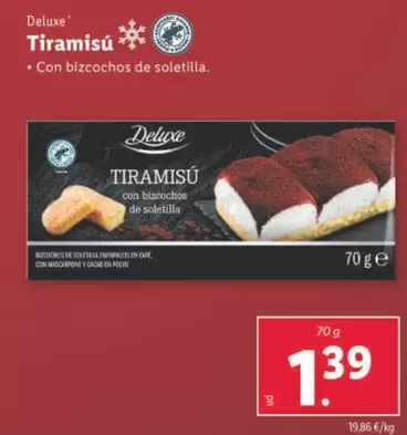 Oferta de Deluxe - Tiramisú  por 1,39€ en Lidl