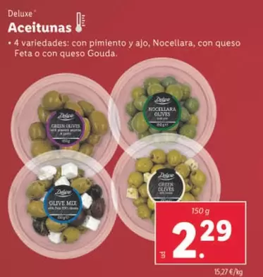 Oferta de Deluxe - Aceitunas  por 2,29€ en Lidl