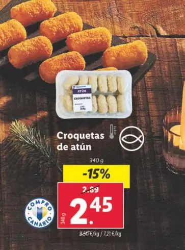 Oferta de Croquetas De Atún por 2,45€ en Lidl