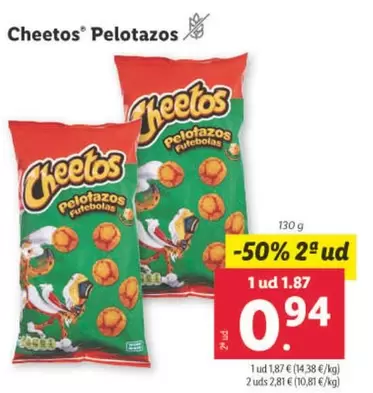 Oferta de Cheetos - Pelotazos por 1,87€ en Lidl