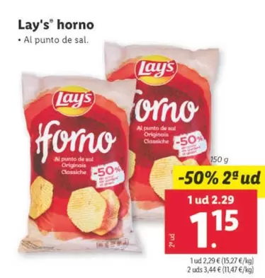 Oferta de Lay's - Horno por 2,29€ en Lidl