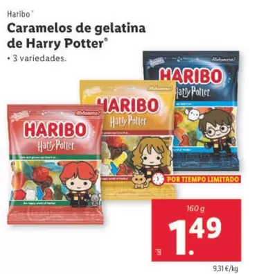 Oferta de Haribo - Caramelos De Gelatina De Harry Potter por 1,49€ en Lidl