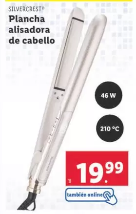 Oferta de SilverCrest - Plancha Alisadora De Cabello por 19,99€ en Lidl