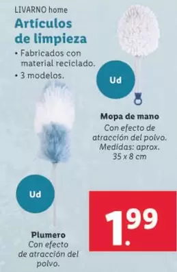 Oferta de Livarno Home - Home Artículos De Limpieza por 1,99€ en Lidl