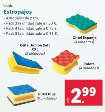 Oferta de Vileda - Estropajos  por 2,99€ en Lidl