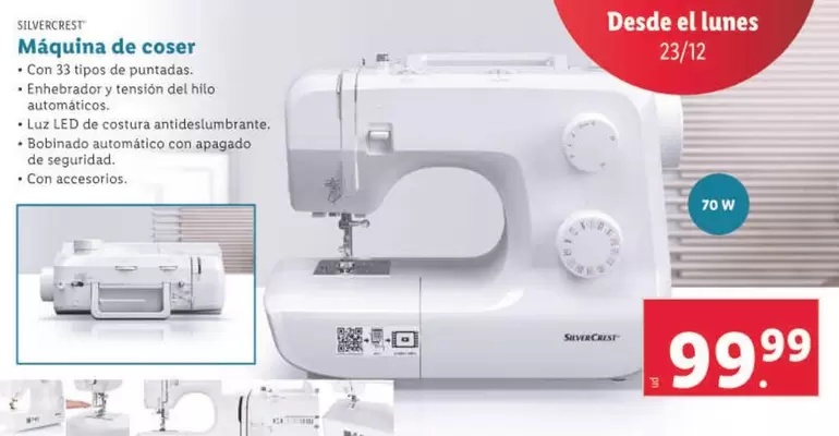 Oferta de SilverCrest - Máquina De Coser por 99,99€ en Lidl