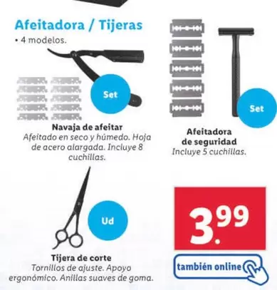 Oferta de Afeitadora / Tijeras por 3,99€ en Lidl