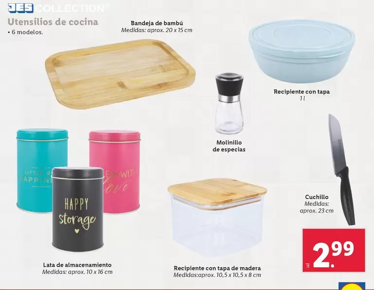 Oferta de Jes Collection - Utensilios De Cocina por 2,99€ en Lidl