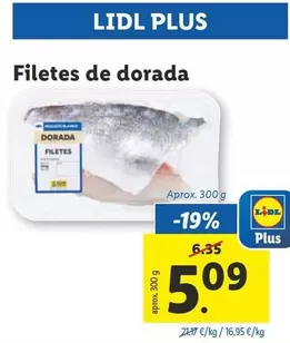 Oferta de Filetes De Dorada por 5,09€ en Lidl