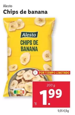 Oferta de Alesto - Chips De Banana por 1,99€ en Lidl