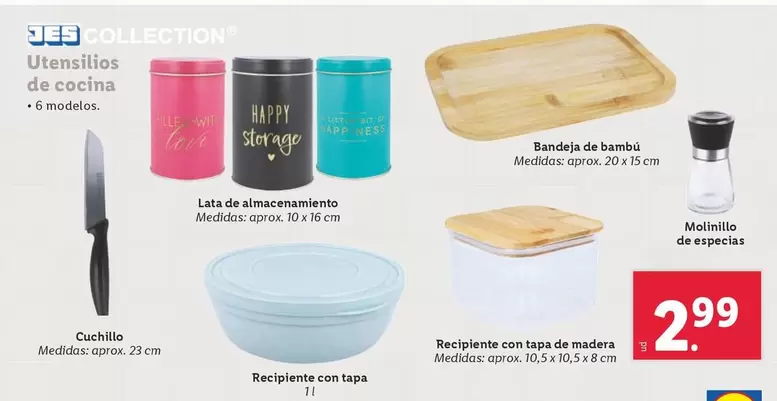 Oferta de Jes Collection - Utensilios De Cocina por 2,99€ en Lidl