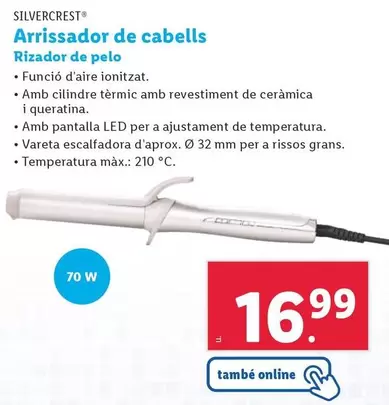 Oferta de SilverCrest - Rizador De Pelo por 16,99€ en Lidl