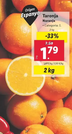 Oferta de Naranja por 1,79€ en Lidl