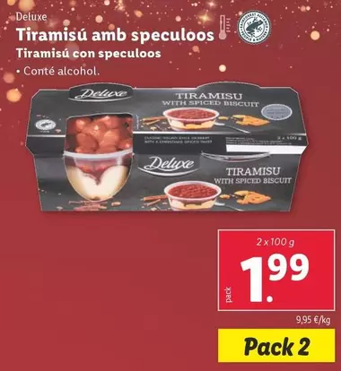 Oferta de Deluxe - Tiramisú Con Speculoos  por 1,99€ en Lidl