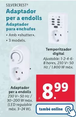 Oferta de SilverCrest - Adaptador Para Enchufes por 8,99€ en Lidl