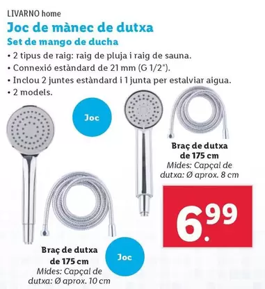 Oferta de Livarno Home - Set De Mango De Ducha por 6,99€ en Lidl