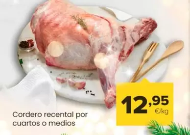 Oferta de Cordero Recental Por Cuartos O Medios por 12,95€ en Autoservicios Familia