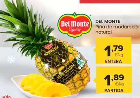 Oferta de Del Monte - Piña De Maduración Natural  por 1,89€ en Autoservicios Familia