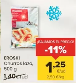 Oferta de Eroski - Churros Lazo por 1,25€ en Autoservicios Familia