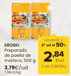 Oferta de Eroski - Preparado De Paella De Marisco por 3,79€ en Autoservicios Familia