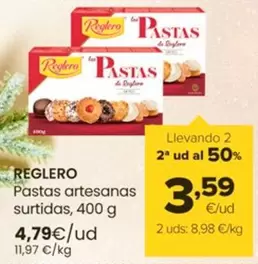 Oferta de Reglero - Pastas Artesanas Surtidas por 4,79€ en Autoservicios Familia