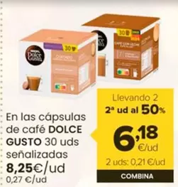 Oferta de Dolce Gusto - En Las Cápsulas De Café por 8,25€ en Autoservicios Familia