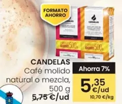 Oferta de Candelas - Cafe Molido Natural O Mezcla por 5,35€ en Eroski