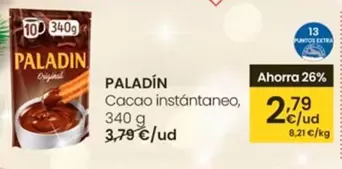 Oferta de Paladín - Cacao Instantaneo por 2,79€ en Eroski