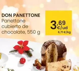 Oferta de Don Panettone - Panettone Cubierto De Chocolate por 3,69€ en Eroski