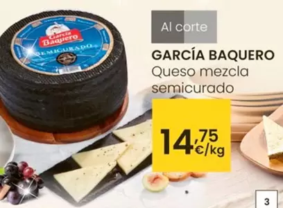 Oferta de García Baquero - Queso Mezcla Semicurado por 14,75€ en Eroski