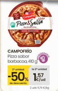 Oferta de Campofrío - Pizza Sabor Barbacoa en Eroski