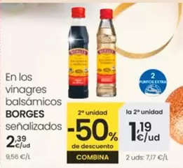 Oferta de Borges - En Los Vinagres Balsamicos por 2,39€ en Eroski