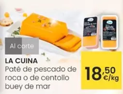 Oferta de La Cuina - Paté De Pescado De Roca O De Centollo Buey De Mar por 18,5€ en Eroski