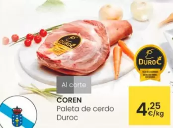 Oferta de Coren - Paleta De Cerdo Duroc  por 4,25€ en Eroski