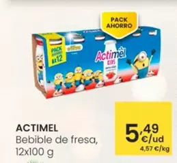 Oferta de Actimel - Bebible De Fresa por 5,49€ en Eroski