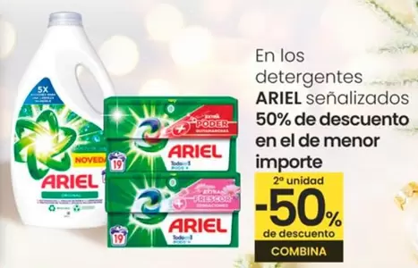 Oferta de Ariel - En Los Detergentes en Eroski