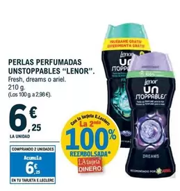 Oferta de Lenor - Perlas Perfumadas Unstoppables por 6,25€ en E.Leclerc