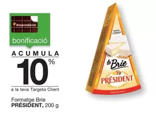 Oferta de Président - Formatge Brie en BonpreuEsclat