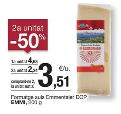 Oferta de 51 - Formatge Suis Emmentaler Dop por 4,68€ en BonpreuEsclat