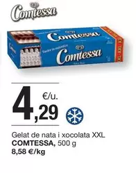 Oferta de Comtessa - Gelat De Nata I Xocolata Xxl por 4,29€ en BonpreuEsclat