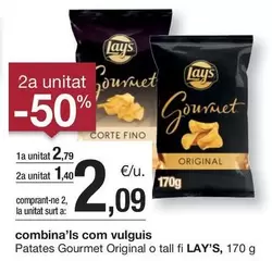 Oferta de Lay's - Patates Gourmet Original O Tall Fi por 2,79€ en BonpreuEsclat