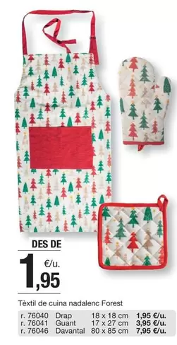 Oferta de Textil De Cuina Nadadenc Forest por 1,95€ en BonpreuEsclat