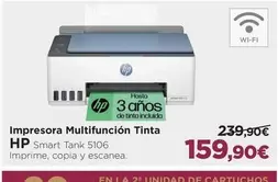 Oferta de HP - Impresora Multifunción Tinta por 159,9€ en El Corte Inglés